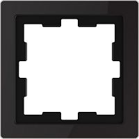 Рамка универсальная Schneider Electric Merten D-Life 1-м. стекло черный оникс  картинка